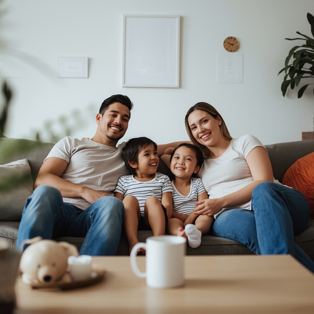 Happy Flushing Queens family protected by advanced pest control services